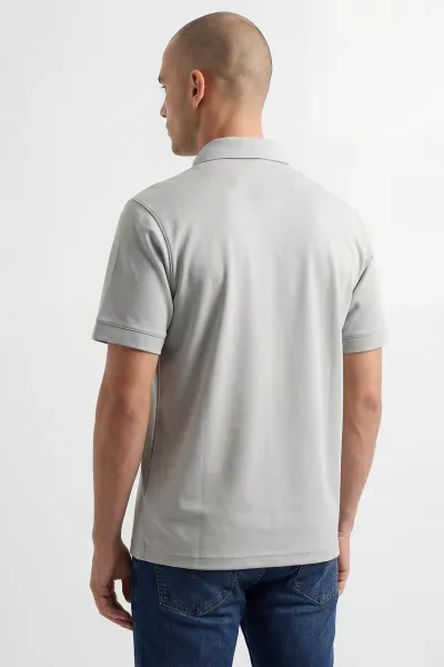 Gri Polo Yaka Erkek Tişört 435351