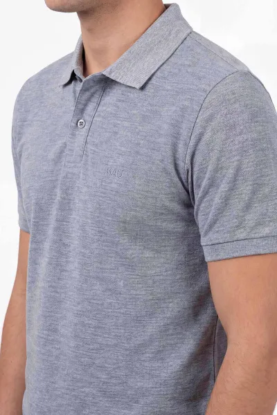 Gri Polo Yaka Erkek Tişört 458863
