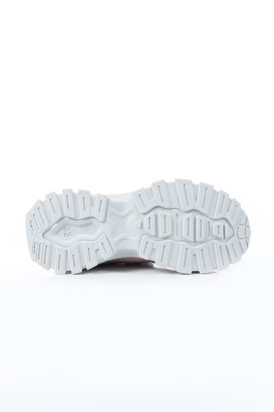Gri Pudra (31-35 Filet) Parça Geçmeli Lastikli Cırtlı Kız Çocuk Spor Ayakkabı 168829