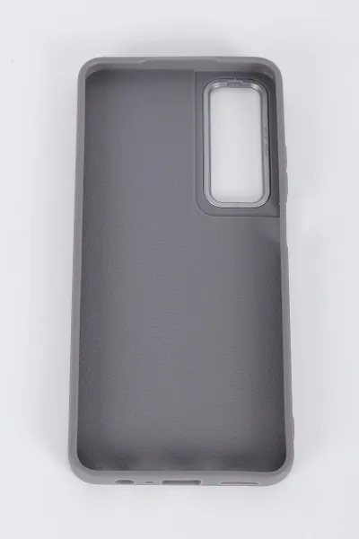 Gri Realme C65 Uyumlu Armory Serisi Sert Slikon Telefon Kılıfı 396413