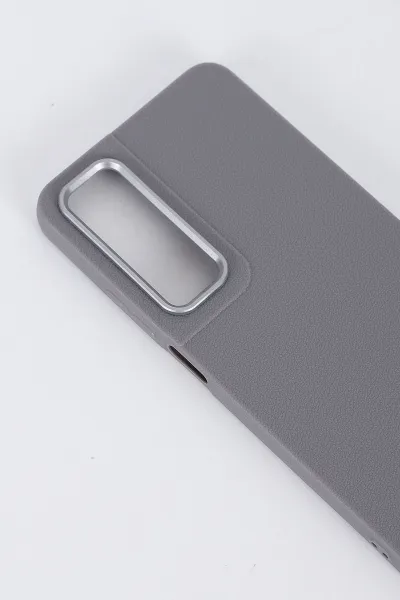 Gri Realme C65 Uyumlu Armory Serisi Sert Slikon Telefon Kılıfı 396413