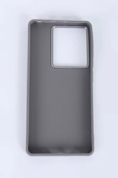Gri Redmi Note 13 Pro 4G Uyumlu Armory Serisi Sert Slikon Telefon Kılıfı 390365