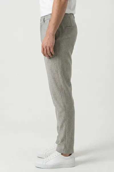 Gri Regular Fit Bel Lastikli Erkek Pantolon 421715