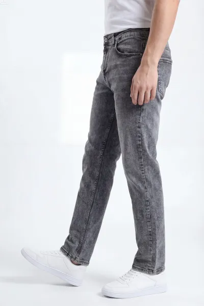 Gri Regular Fit Erkek Kot Pantolon 430896