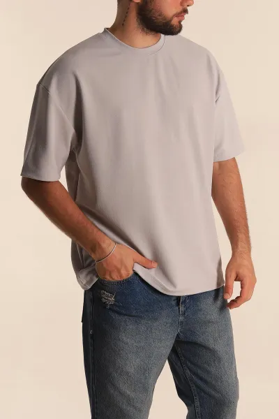 gri-relaxed-fit-dokulu-basic-erkek-tisort-278886