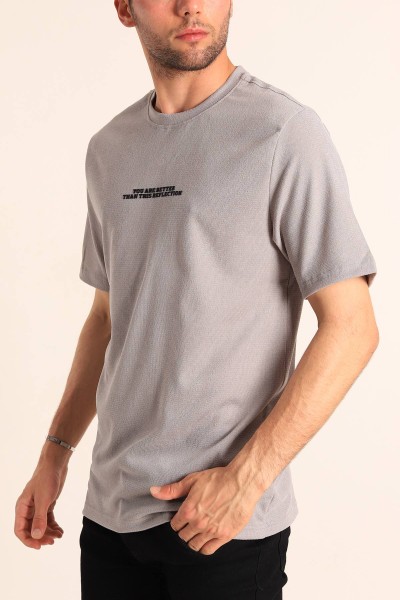 gri-relaxed-fit-dokulu-slogan-baskili-erkek-tisort-186774