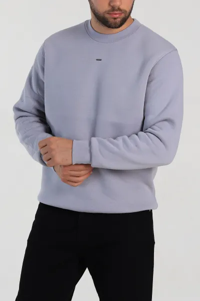 gri-relaxed-fit-uc-ip-sardonlu-kol-detayli-erkek-sweatshirt-309956