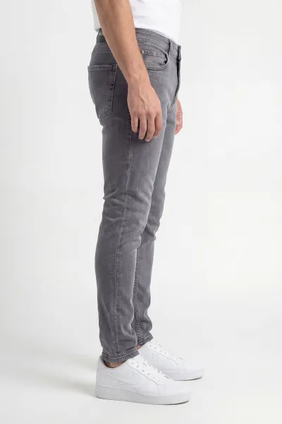 Gri Skinny Fit Likralı Erkek Kot Pantolon 430689
