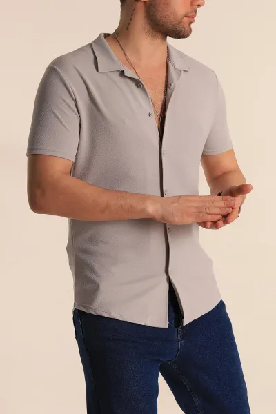 gri-slim-fit-apas-yaka-erkek-krep-gomlek-260930