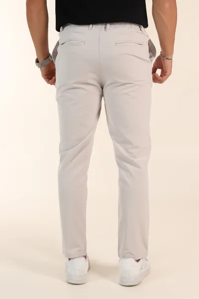 Gri Slim Fit Bel Lastikli Erkek Jogger Pantolon 380945