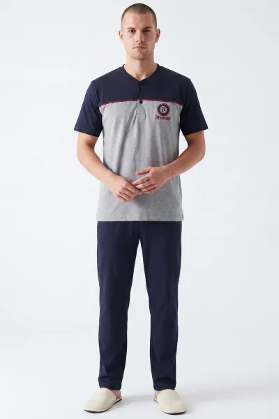gri-suprem-kumas-dugmeli-erkek-pijama-takimi-455807