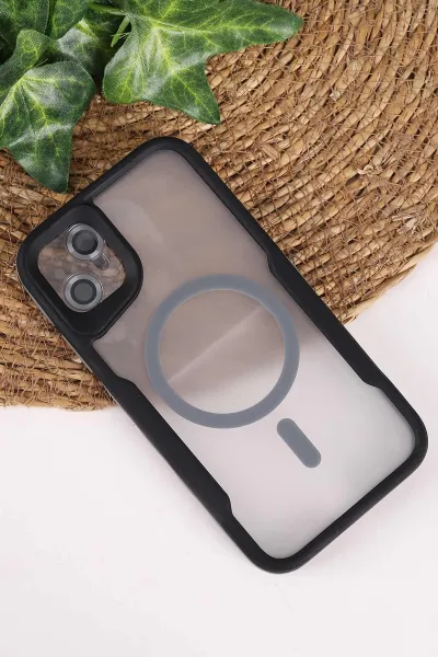 Gri TeknoCase İphone 11 Uyumlu Matte Guard Serisi Lens Korumalı Silikon Telefon Kılıfı 472437