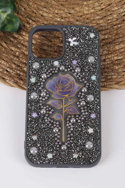 gri-teknocase-iphone-12-uyumlu-afra-diamond-case-serisi-lens-hediyeli-premium-sert-silikon-telefon-kilifi-430501