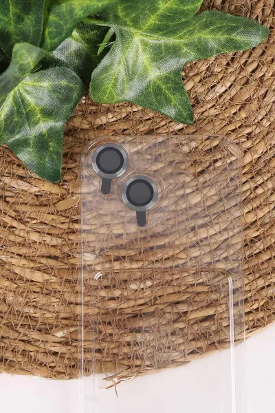 Gri TeknoCase İphone 13 Uyumlu Matte Guard Serisi Lens Korumalı Silikon Telefon Kılıfı 472451