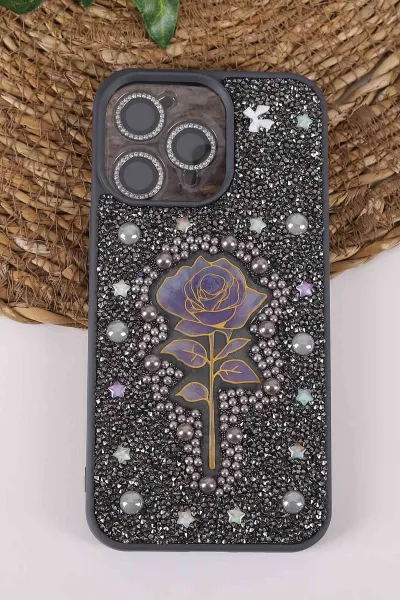 gri-teknocase-iphone-15-pro-max-uyumlu-afra-diamond-case-serisi-lens-hediyeli-premium-sert-silikon-telefon-kilifi-430538