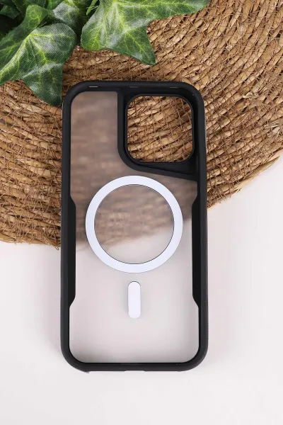 Gri TeknoCase İphone 15 Pro Max Uyumlu Matte Guard Serisi Lens Korumalı Silikon Telefon Kılıfı 472463