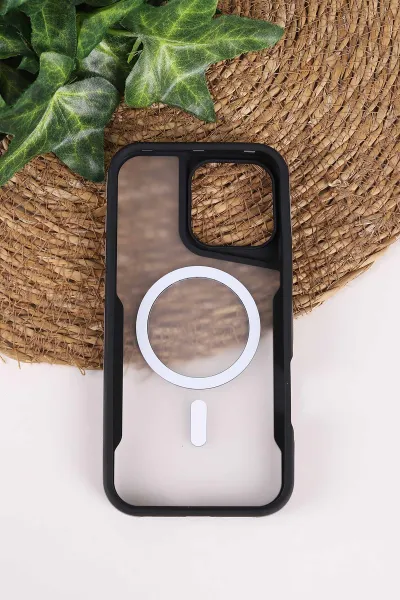 Gri TeknoCase İphone 16 Pro Max Uyumlu Matte Guard Serisi Lens Korumalı Silikon Telefon Kılıfı 472491