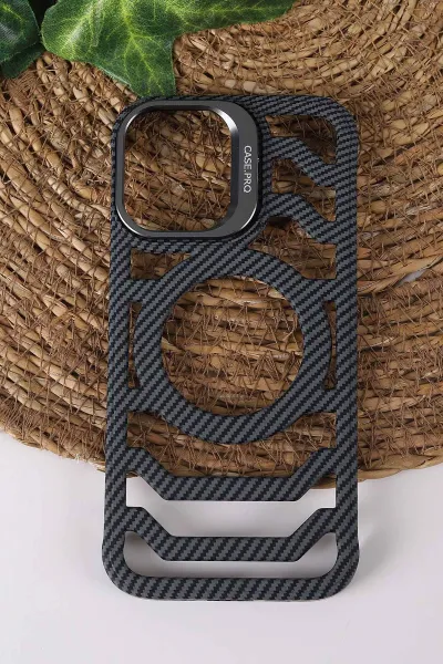 gri-teknocase-iphone-16-pro-uyumlu-creative-fiber-case-serisi-lens-hediyeli-vakumlu-sert-silikon-telefon-kilifi-430924