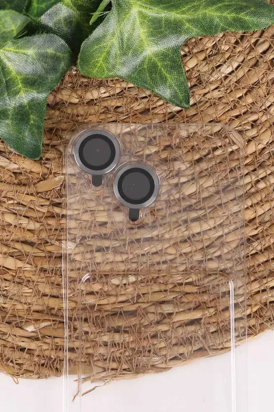Gri TeknoCase İphone 16 Uyumlu Matte Guard Serisi Lens Korumalı Silikon Telefon Kılıfı 472474