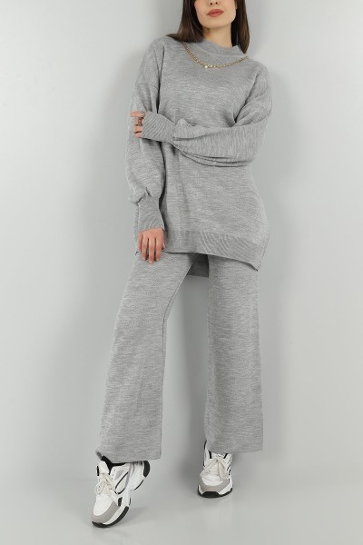 gri-tunik-pantolon-triko-ikili-takim-147145