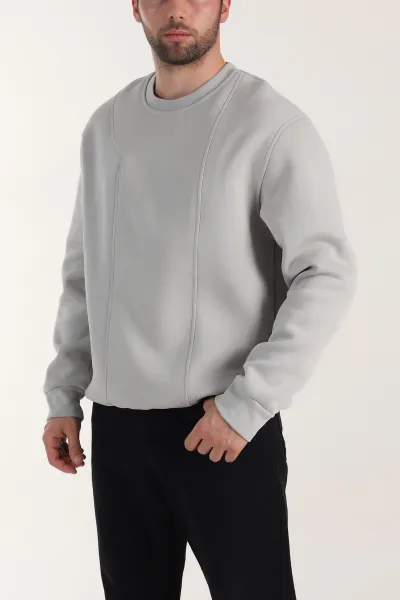 gri-uc-ip-sardonlu-bisiklet-yaka-erkek-sweatshirt-410909