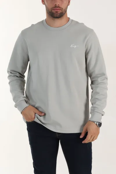 gri-yazi-detayli-bisiklet-yaka-erkek-sweatshirt-396929