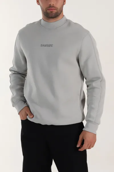 gri-yazi-detayli-bisiklet-yaka-erkek-sweatshirt-397038
