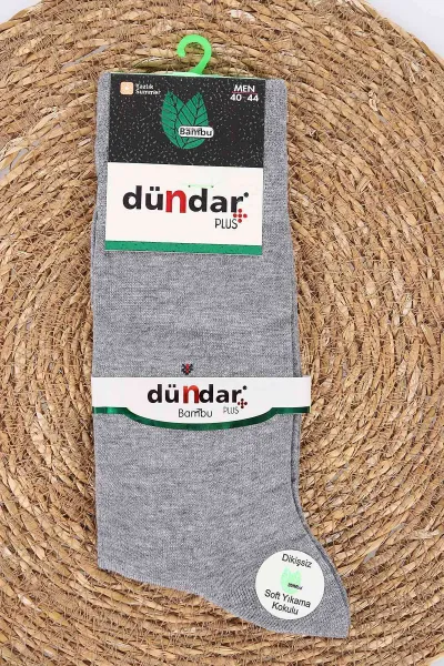 Gri Yazlık Erkek Bambu İnce Çorap (40-44) 477065