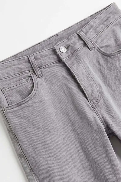 Gri Yeni Sezon Likralı Erkek Kot Pantolon 497230