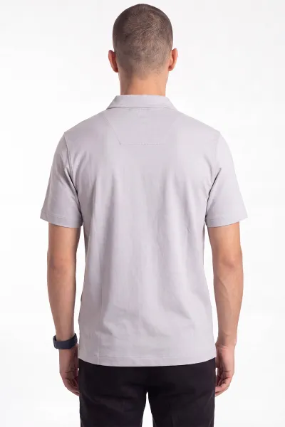 Gri Yeni Sezon Polo Yaka Erkek Tişört 471786