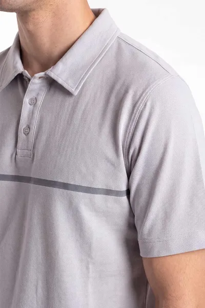 Gri Yeni Sezon Polo Yaka Erkek Tişört 471786