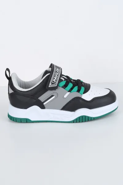 gri-yesil-31-35cirtli-bagcikli-kalin-taban-cocuk-spor-ayakkabi-305587