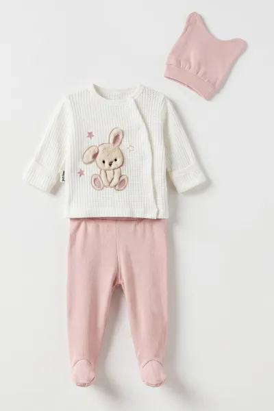 gul-kurusu-0-3-ay-pelus-ayicik-nakisli-patikli-ve-sapkali-kiz-bebek-3lu-takim-477159