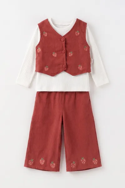 gul-kurusu-1-5-yas-fitilli-bodyli-cilek-nakisli-kadife-yelek-ve-pantolonlu-kiz-cocuk-3lu-takim-496540