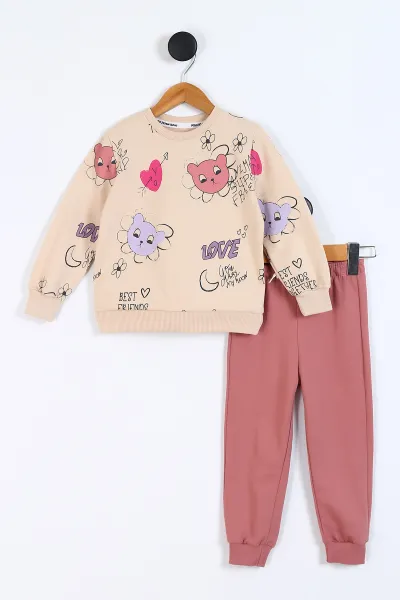 gul-kurusu-2-5-yaslove-baskili-kiz-cocuk-takim-337131