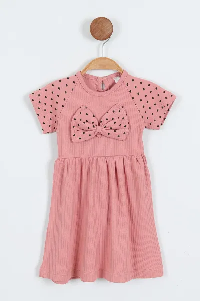 gul-kurusu-2-6-yaspuantiyeli-buyuk-fiyonklu-fitilli-kiz-cocuk-elbise-357495