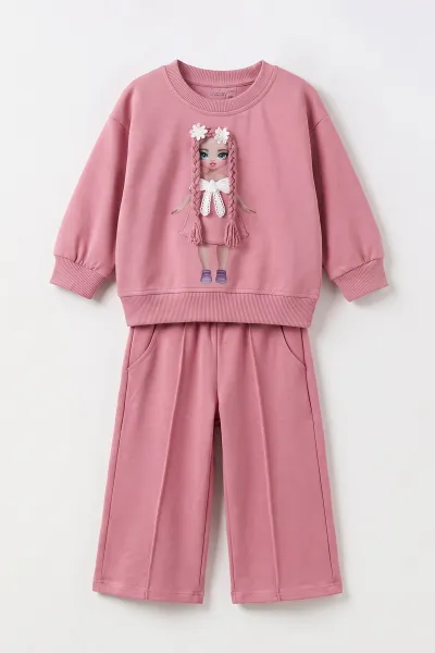 gul-kurusu-2-7-yas-oyuncakli-oysho-kumas-kiz-cocuk-2li-takim-495759