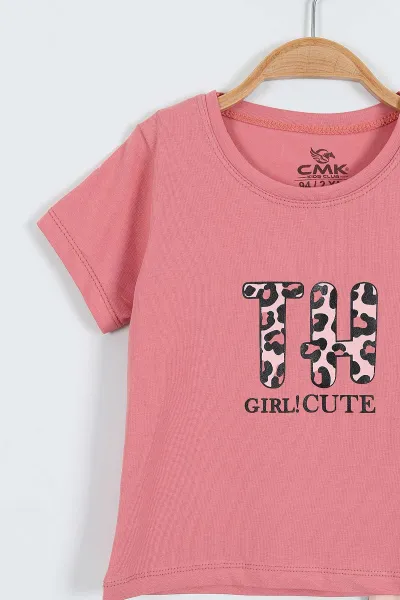 Gül Kurusu (2-9 Yaş)   TH Baskılı Şortlu Kız Çocuk Yazlık Takım 354158