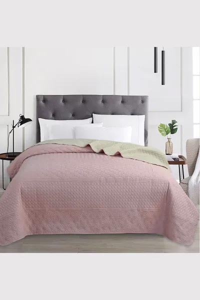 Gül Kurusu 200x220 Cm Çift Kişilik Doremi Çok Amaçlı Yatak Örtüsü 360453