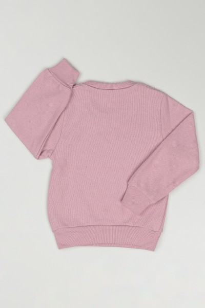 Gül Kurusu (3-7 Yaş) Fashion Baskılı Kız Çocuk Sweatshirt 84805