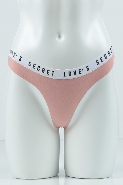 Gül Kurusu 3908 Tanga Pamuk Lazer Bel Spor Lastikli Külot 99846