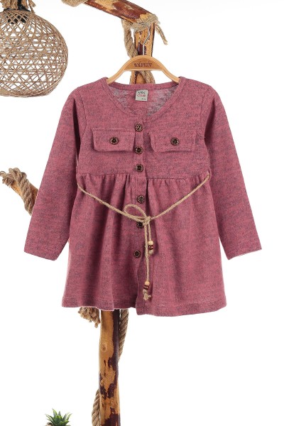 gul-kurusu-4-8-yas-dugme-detayli-kiz-cocuk-elbise-139950