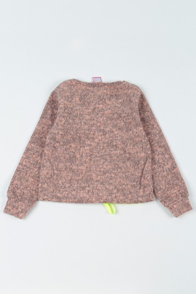 Gül Kurusu (5-8 Yaş) Girl Baskılı Dışı Yumoş Kız Çocuk Sweatshirt 92813