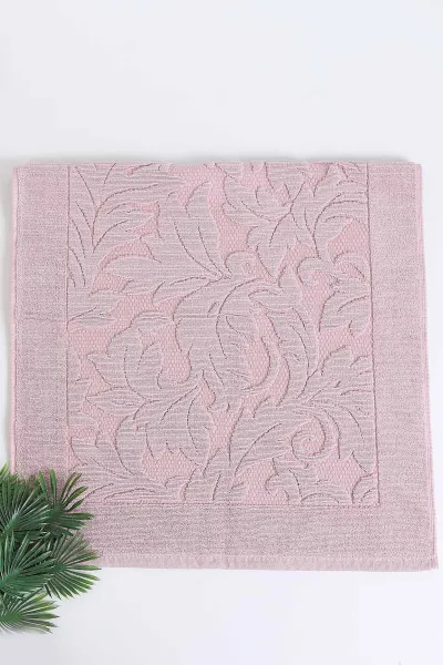 Gül Kurusu 50x70 Kabartma Desenli Banyo Ayak Havlusu 293773