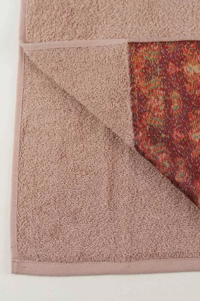 Gül Kurusu 50x90 Cm Nakışlı Desenli Kilim Havlu 460423