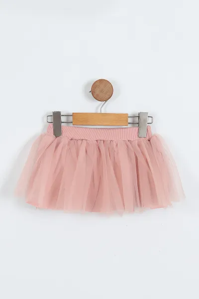 Gül Kurusu (6-24 Ay)Nakışlı Badili Tütü Etekli Kız Bebek Takım 357219