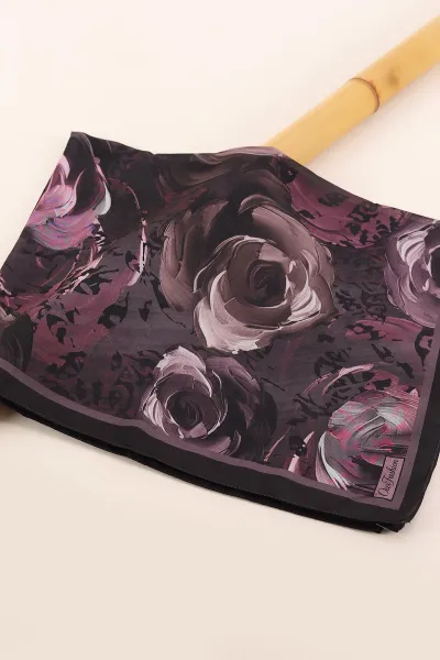 Gül Kurusu 75x180 Cm Our Fashion Dijital Baskılı Desenli Soft Şal 408629