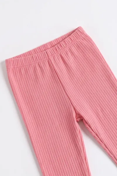 Gül Kurusu (9-24 Ay) Süzene Nakışlı Swetshirt İnterlok Alt Kız Bebek Takım 495700