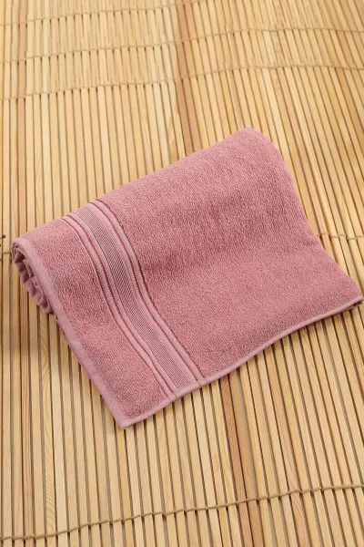 Gül Kurusu 90x150 Desenli Bursa Banyo Havlusu 247728