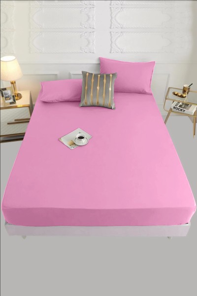 100x200 Pembe Bella Home Tek kişilik Ranforce Lastik Çarşaf Seti 205358